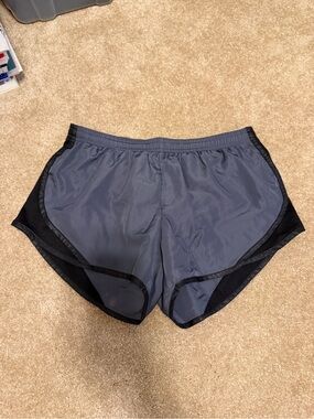 Soffe Women's Athletic Shorts in Charcoal Gray with Black Trim